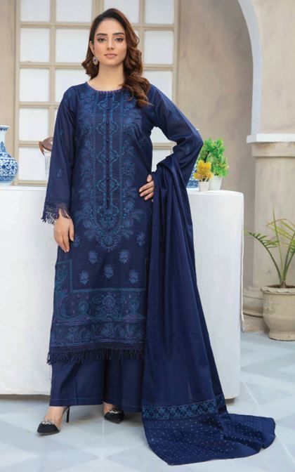 NAYAB HAYA 03 Lawn Embroidery suit with fancy Dupatta