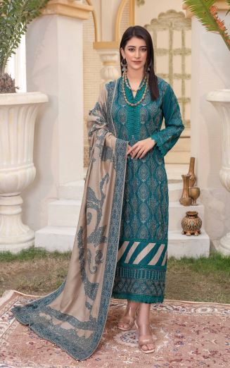 ANARKALI 03 Pashmina Embroidery Suit with Jacquard Shawl