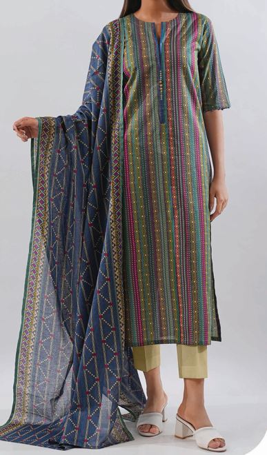 SAYA U01-25188-14A Print Lawn Suit 3 piece