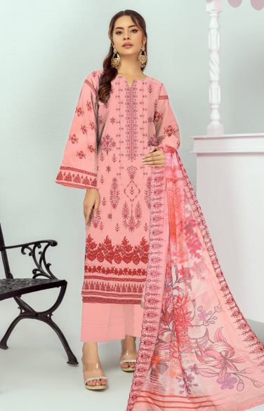 Viscose embroidery suit with diamond embroidery dupatta