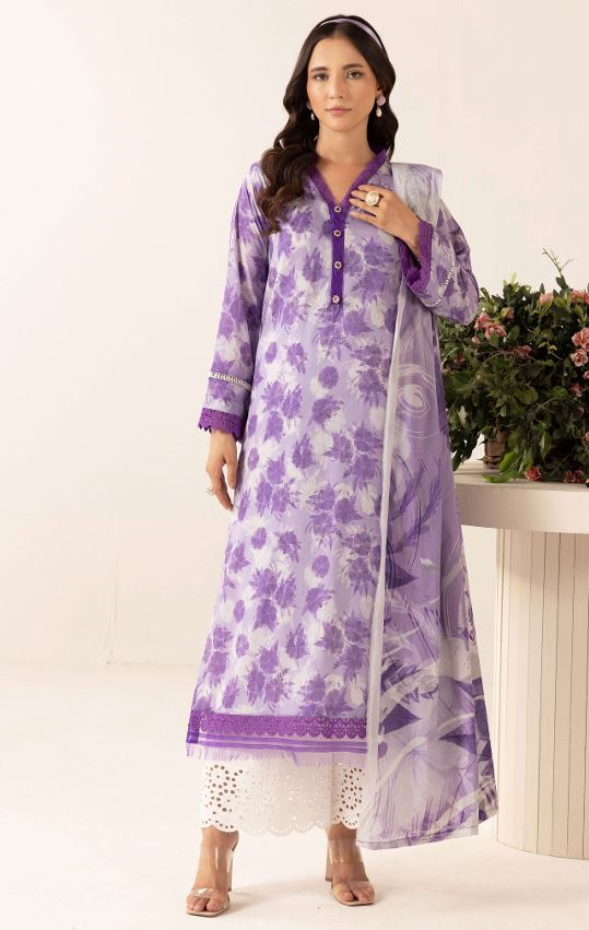 PRINTKARI MAHEES 03 Print Lawn Shirt With  Embroidery trousers and printed Dupatta