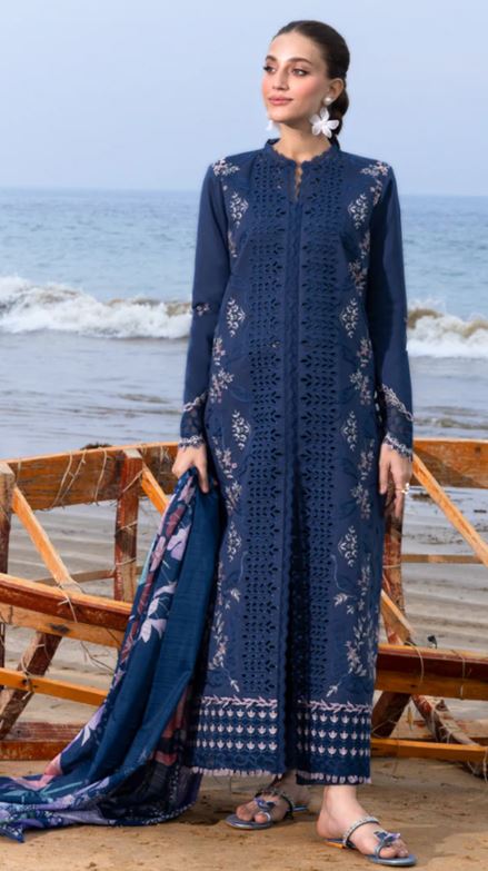 CARNATION RANG RASIYA 05 Lawn Embroidered Suit with printed Embroidered Dupatta 3pc