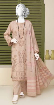 FATIMAS V/1745 D-03 Luxury Pashmina Embroidery suit with fancy Pashmina Embroidery Shawl