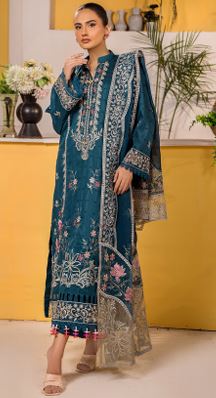 AALAYA PREMIUM V/04 01 Lawn Embroidery Suit With Fancy embroidery Dupatta