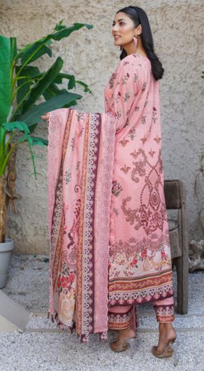 ICON RANGOLI MR 03 Print ChickenKari Lawn Embroidery Suit With Lawn Embroidery Dupatta