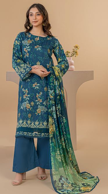DASTAK PALWASHA V/36 03 Exclusive Digital Embroidery Viscose Shirt with Special Digital Printed Crinkle Dupatta