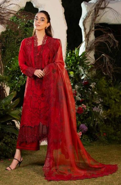 SOBIA NAZIR 03 A Luxury Lawn Embroidery Suit With Fancy Dupatta