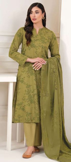 Printed Khaddar Suit 3pc