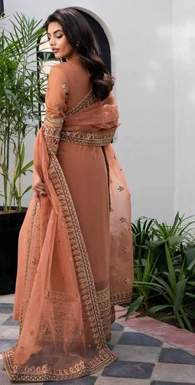 FREESIA M&M ILAS FW-40041 Luxury Chiffon Embroidery Suit With Fancy Dupatta