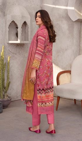 PRETTY ZM V/252 03 Lawn Embroidery Suit With Tarkashi Voil Dupatta