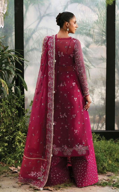 LA FUCHSIA AFROZEH ROWAN ALF-25-V1-03 EMBROIDERED ORGANZA SUIT WITH EMBROIDERED DUPATTA