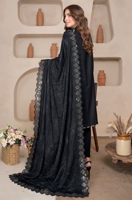 AAINA BR 03 Supreme Zari WOOL Suit with Jacquard Wooly Shawl