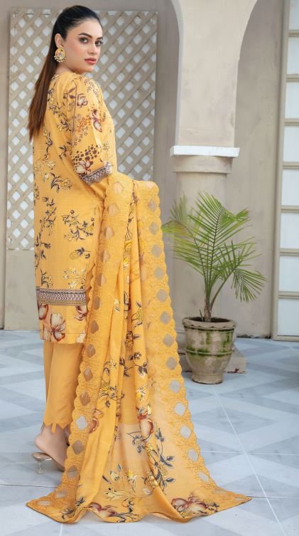 ANCHAL BY NAIMAL V/67 03 Doria Lawn Embroidery Suit with Slub Diamond Cutwork Embroidery Dupatta
