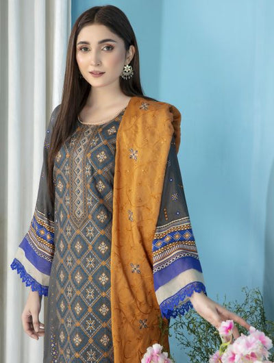 ARAAISH V/1634 - 05 Viscose embroidery suit with viscose embroidery dupatta