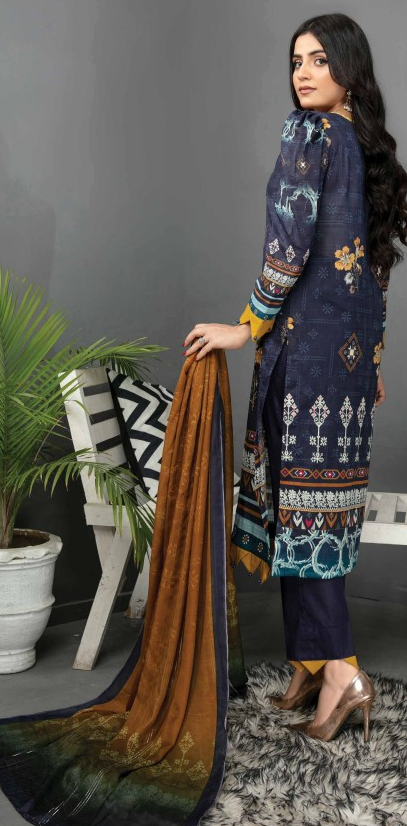 Air jet bana Dora lawn embroidery suit with fancy dupatta