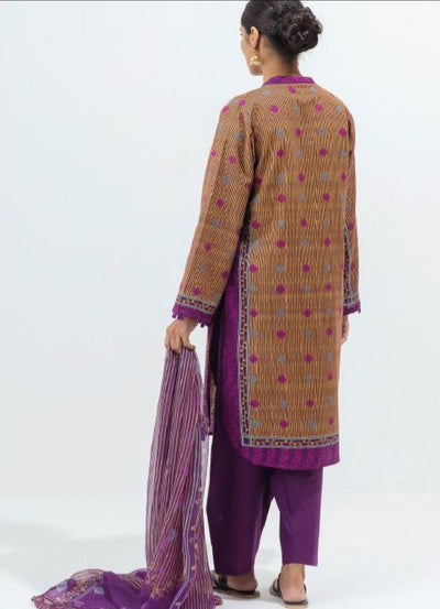 BEECHTREE Unstitched Khaddar Suit 3pc