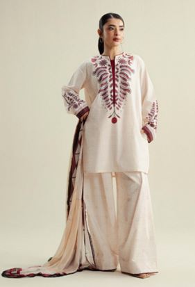 COCO ZS LILT - 7 B Digital Printed  Cambric Suit With Digital Printed  Chiffon Dupatta