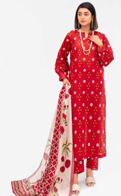 ANMOL FIZA NOOR V/2 04 Allover Print Suit With Voil Dupatta