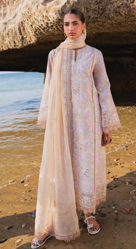 ENDLESS SUMMER AFROZEH AL-25-V6-04 Heavy Embroidery Lawn Suit With Fancy embroidery Dupatta