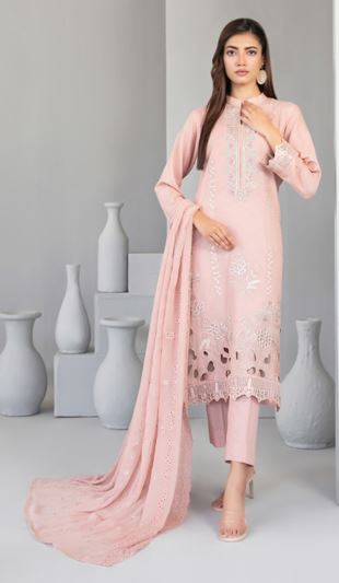 MIZAL TAWAKKAL D-4379 Fancy Karandi Embarrassing Suit With Chiffon Embroidery Dupatta
