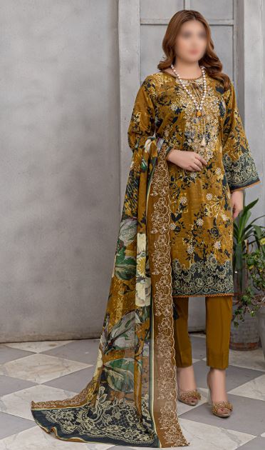 DASTAK FANTAK V/2 04 Lawn Embroidery suit with embroidery Dupatta