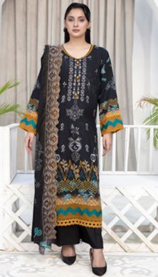 NOIR BIN RASHID ART-02 DIGITAL VISCOSE Embroidery Suit with Embroidery Dupatta