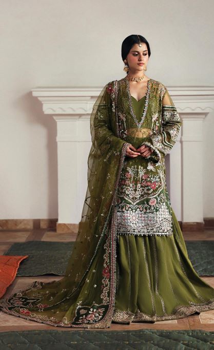 SHAHNAI AFROZEH ZOON AFS-25-04 UNSTITCHED NET EMBROIDERED SUIT WITH NET EMBROIDERED DUPATTA