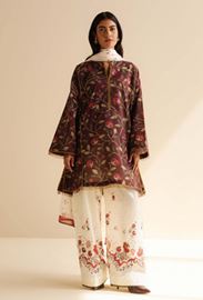 COCO ZS REY-07A Luxury Lawn Print Suit With Fancy Dupatta