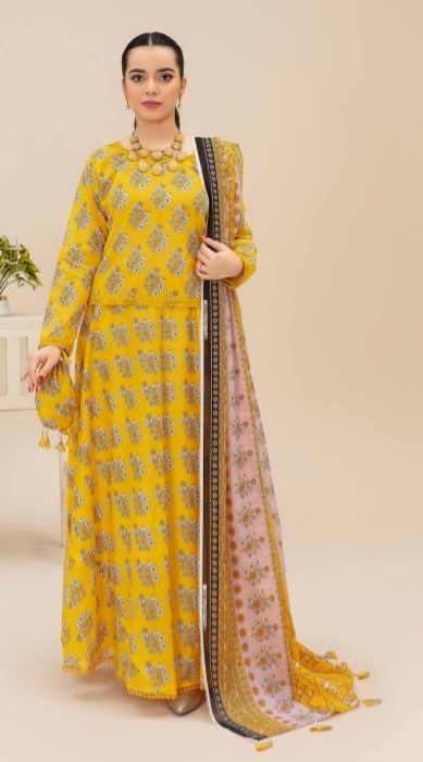 FIZA NOOR ALLOVER D 06 Allover print lawn suit with print lawn dupatta