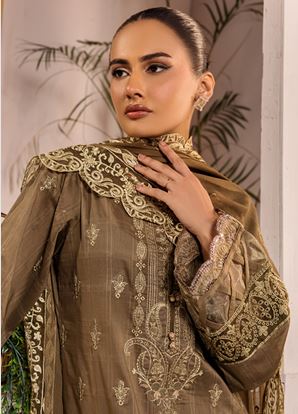 AALAYA PREMIUM V/04 03 Lawn Embroidery Suit With Fancy embroidery Dupatta