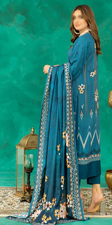 LAIBA V/03 03 Print Viscose Embroidery Suit With print dupatta