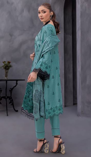 MEHTAB PALWASHA V/64 04 Luxury Lawn Embroidery Suit With Fancy Dupatta