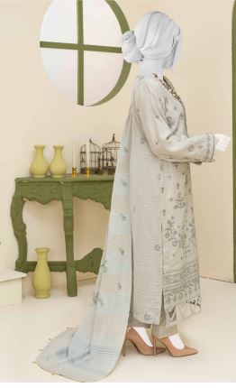 FATIMAS V/1745 D-04 Luxury Pashmina Embroidery suit with fancy Pashmina Embroidery Shawl