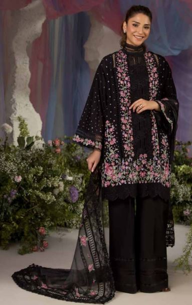 SOBIA NAZIR 04 B Luxury Lawn Embroidery Suit With Fancy Dupatta