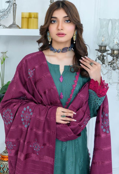 VIRSA V/70 D-04 Pashmina Embroidery suit with contrast Pashmina Embroidery Shawl