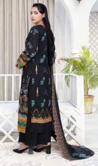 NOIR BIN RASHID ART-02 DIGITAL VISCOSE Embroidery Suit with Embroidery Dupatta
