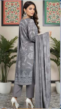 JHOOM AALAYA V/03 04 Viscose Embroidery Suit with Chiffon Dupatta