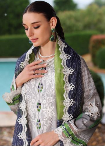 SHEEN SH5-04 Lawn Embroidery suit with Embroidery Dupatta