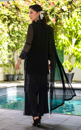 LUMINARA MANAHIL LAKHANI NYRA 04 Unstitched Luxury Embroidered Chiffon Collection