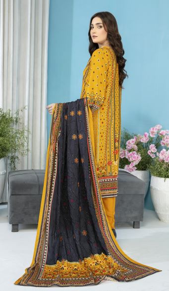 ARAAISH V/1634 - 07 Viscose embroidery suit with viscose embroidery dupatta