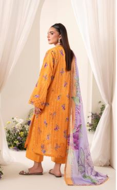 RANG ROZ BRENISH A-04 Print lawn Suit With Crinkle Dupatta