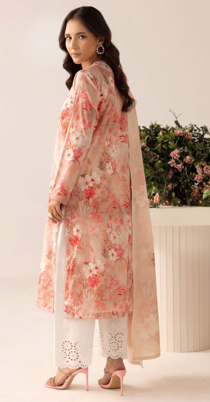 PRINTKARI MAHEES 04 Print Lawn Shirt With  Embroidery trousers and printed Dupatta