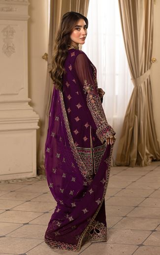 Luxury Formal Unstitched Collection with Handwork