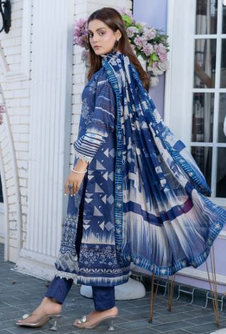 MEHREEN ALIF 04 Lawn Embroidery Suit With Fancy embroidery Dupatta