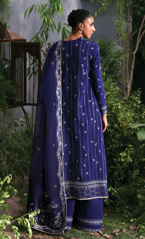 LA FUCHSIA AFROZEH MAISON ALF-25-V1-04 EMBROIDERED RAW SILK SUIT WITH EMBROIDERED DUPATTA