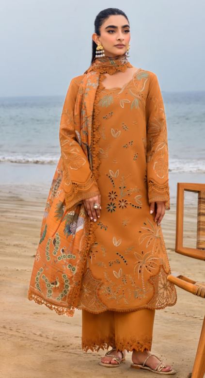 CARNATION RANG RASIYA 08 Lawn Embroidered Suit with printed Embroidered Dupatta 3pc