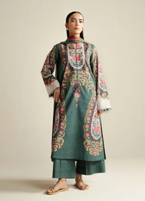 COCO ZS SOL -09 A Digital Printed  Cambric Suit With Digital Printed  Silk Dupatta