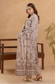 JASMINE FANTAK V/11 05 Lawn embroidery suit with fancy Voil  Dupatta..