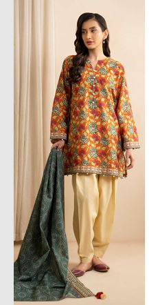 WUS25X20540 Digital Printed Lawn Suit 2PC