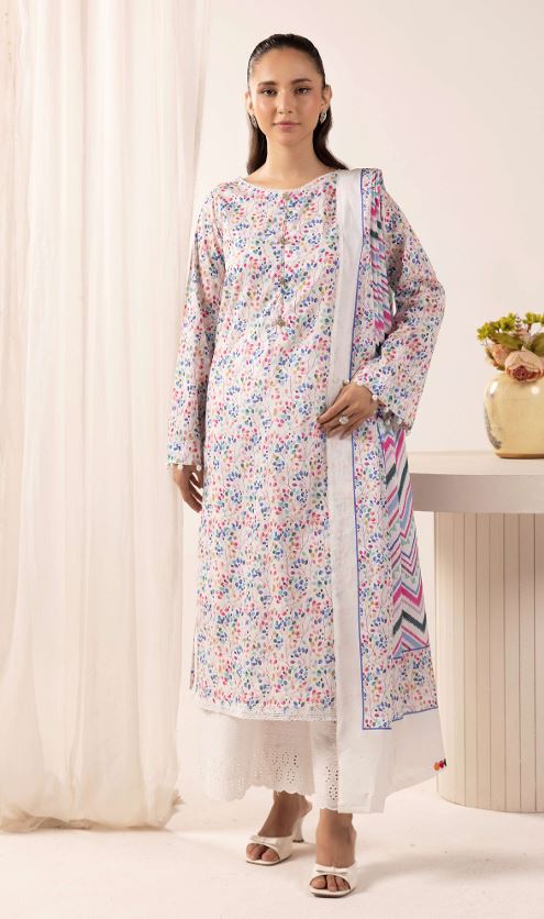 PRINTKARI MAHEES 05 Print Lawn Shirt With  Embroidery trousers and printed Dupatta